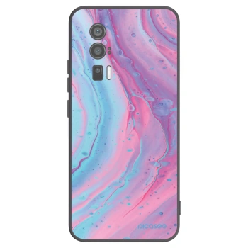 Picasee silikonski črni ovitek za Xiaomi Poco F5 Pro 5G - Pink liquid