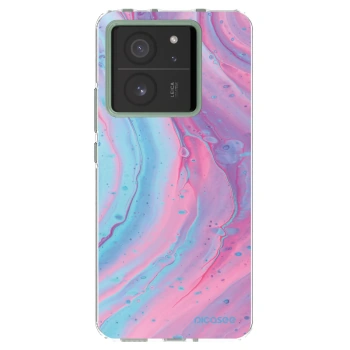 Picasee silikonski prozorni ovitek za Xiaomi 13T - Pink liquid