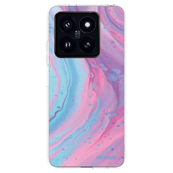 Picasee silikonski prozorni ovitek za Xiaomi 14 Pro - Pink liquid