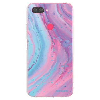 Picasee silikonski prozorni ovitek za Xiaomi Mi 8 Lite - Pink liquid