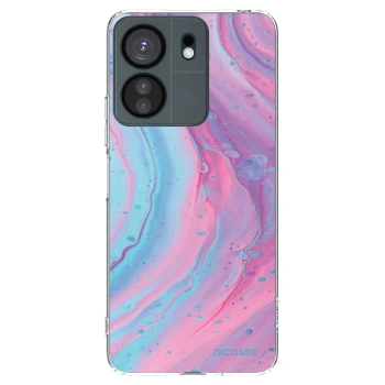Picasee silikonski prozorni ovitek za Xiaomi Redmi 13C 4G - Pink liquid
