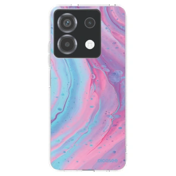 Picasee silikonski prozorni ovitek za Xiaomi Poco X6 - Pink liquid