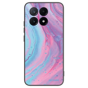 Picasee silikonski črni ovitek za Xiaomi Poco X6 Pro - Pink liquid