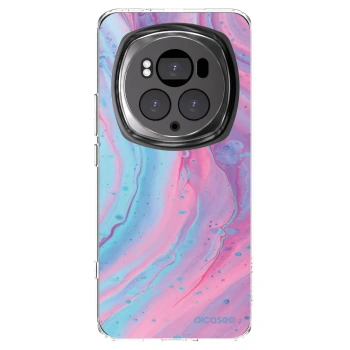 Picasee silikonski prozorni ovitek za Honor Magic6 Pro - Pink liquid