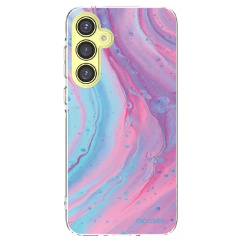 Picasee silikonski prozorni ovitek za Samsung Galaxy A35 5G A356B - Pink liquid