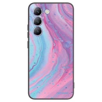 Picasee silikonski črni ovitek za Vivo V40 SE 5G - Pink liquid