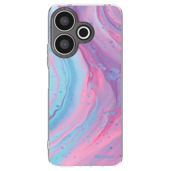 Picasee silikonski prozorni ovitek za Xiaomi Redmi 13 4G - Pink liquid