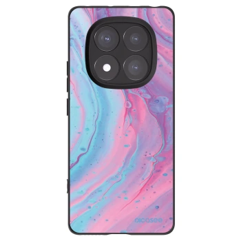 Picasee silikonski črni ovitek za Xiaomi Redmi Note 14 Pro+ 5G - Pink liquid