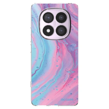 Picasee silikonski prozorni ovitek za Xiaomi Redmi Note 14 Pro 5G - Pink liquid