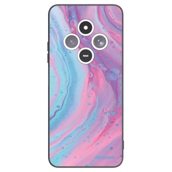 Picasee silikonski črni ovitek za Xiaomi Redmi 14C - Pink liquid