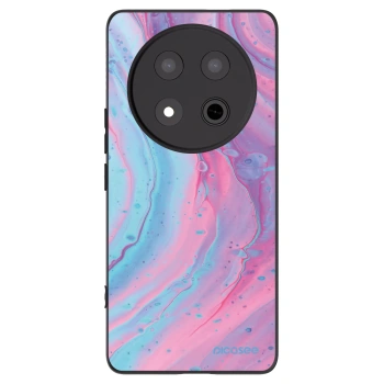 Picasee silikonski črni ovitek za Honor Magic7 Lite 5G - Pink liquid