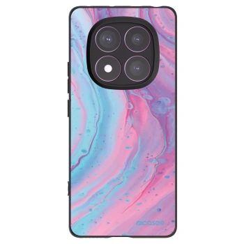 Picasee silikonski črni ovitek za Xiaomi Redmi Note 14 Pro 4G - Pink liquid