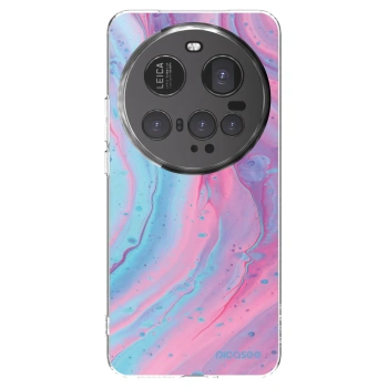 Picasee silikonski prozorni ovitek za Xiaomi 15 Ultra - Pink liquid
