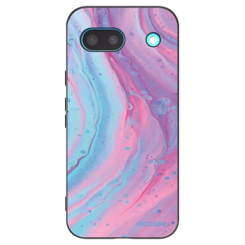 Picasee silikonski črni ovitek za Google Pixel 8 - Pink liquid
