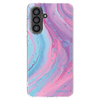 Picasee silikonski prozorni ovitek za Samsung Galaxy A56 5G A566B - Pink liquid