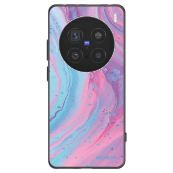 Picasee silikonski črni ovitek za Vivo X200 Pro - Pink liquid