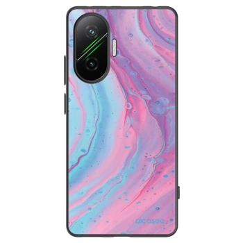 Picasee silikonski črni ovitek za Xiaomi Poco F7 5G - Pink liquid