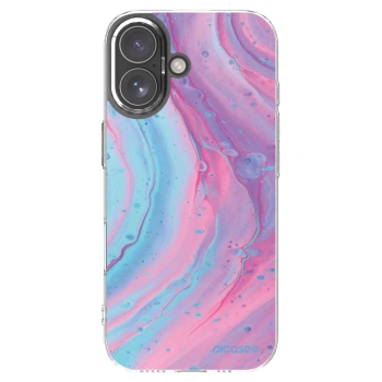 Picasee silikonski prozorni ovitek za Apple iPhone 17 - Pink liquid