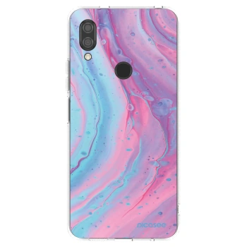 Picasee silikonski prozorni ovitek za Xiaomi Redmi 7 - Pink liquid