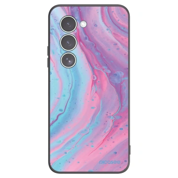 Picasee silikonski črni ovitek za Xiaomi Redmi 15 5G - Pink liquid