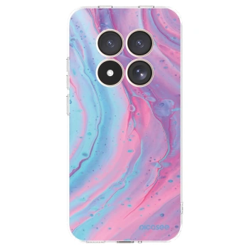 Picasee silikonski prozorni ovitek za Xiaomi Redmi Note 15 Pro 4G - Pink liquid