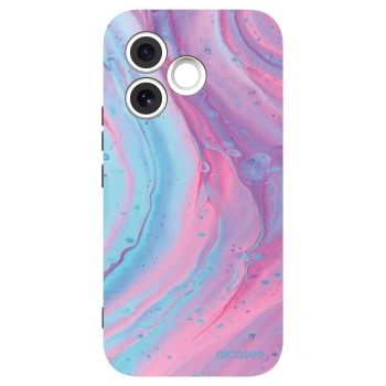 Picasee silikonski črni ovitek za Honor 600 Lite - Pink liquid
