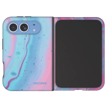 Ovitek za Apple iPhone Duo - Pink liquid