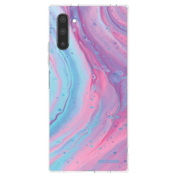 Picasee silikonski prozorni ovitek za Samsung Galaxy Note 10 N970F - Pink liquid