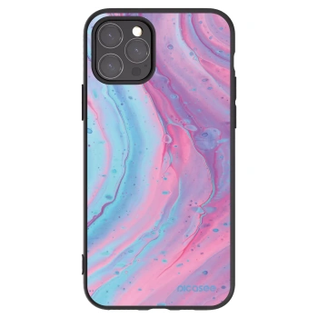 Picasee silikonski črni ovitek za Apple iPhone 11 Pro - Pink liquid