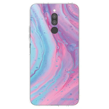Picasee silikonski prozorni ovitek za Xiaomi Redmi 8 - Pink liquid