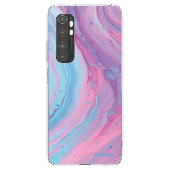 Picasee silikonski prozorni ovitek za Xiaomi Mi Note 10 Lite - Pink liquid
