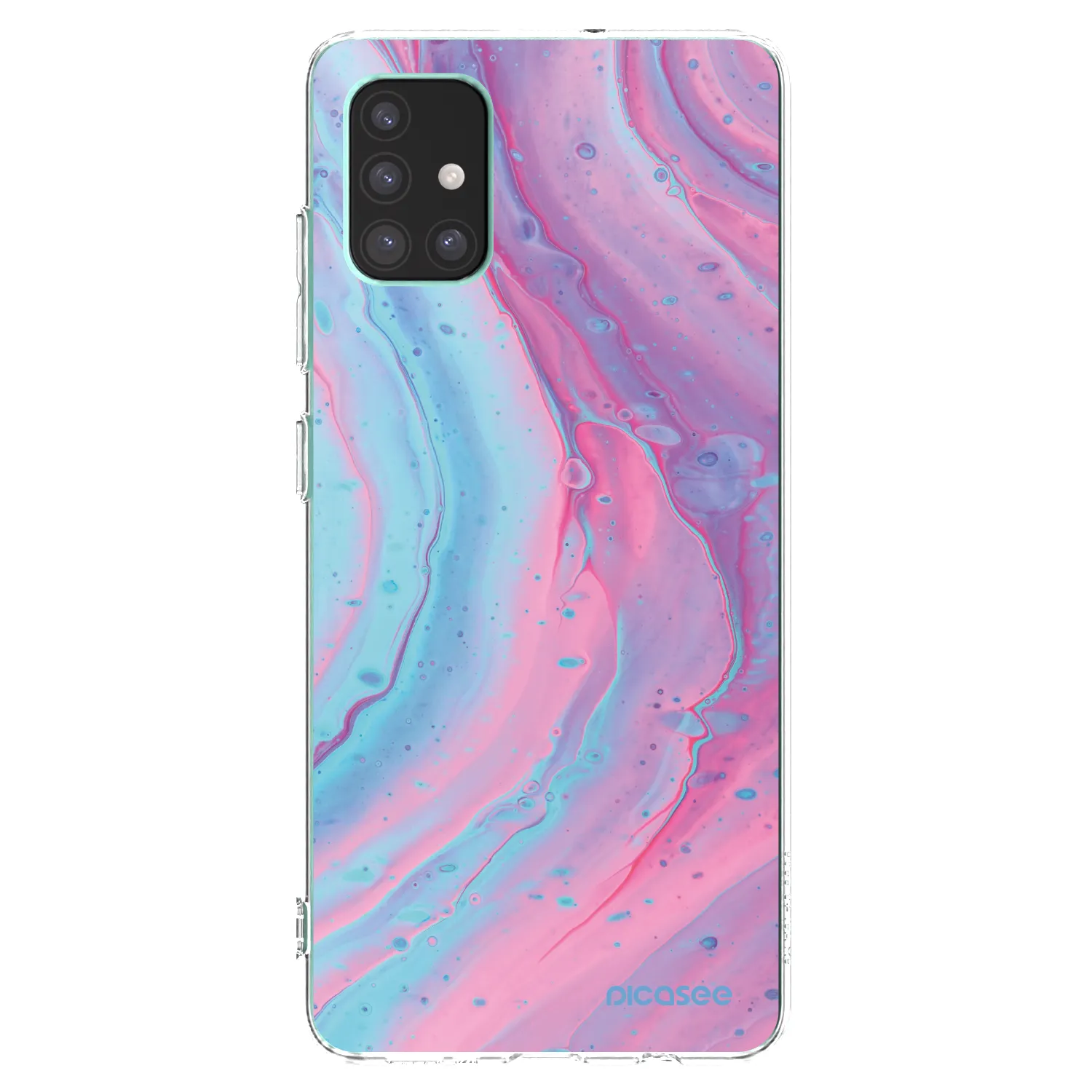 Picasee silikonski prozorni ovitek za Samsung Galaxy M51 M515F - Pink liquid