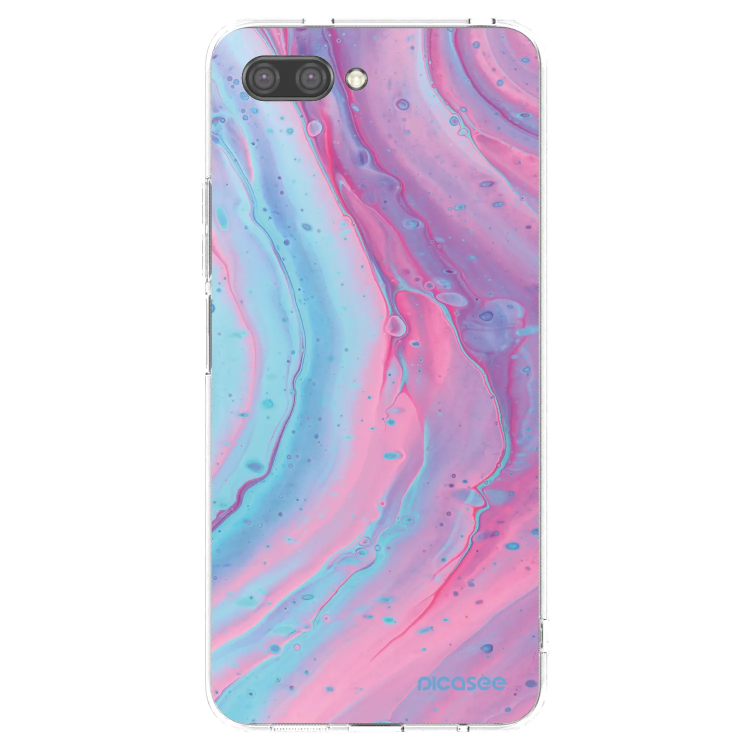 Picasee silikonski prozorni ovitek za Honor 10 - Pink liquid