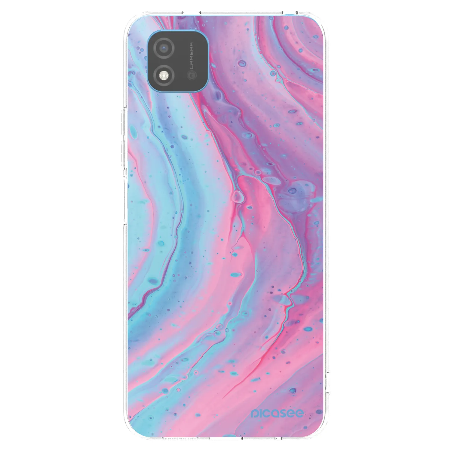 Picasee silikonski prozorni ovitek za Realme C11 (2021) - Pink liquid
