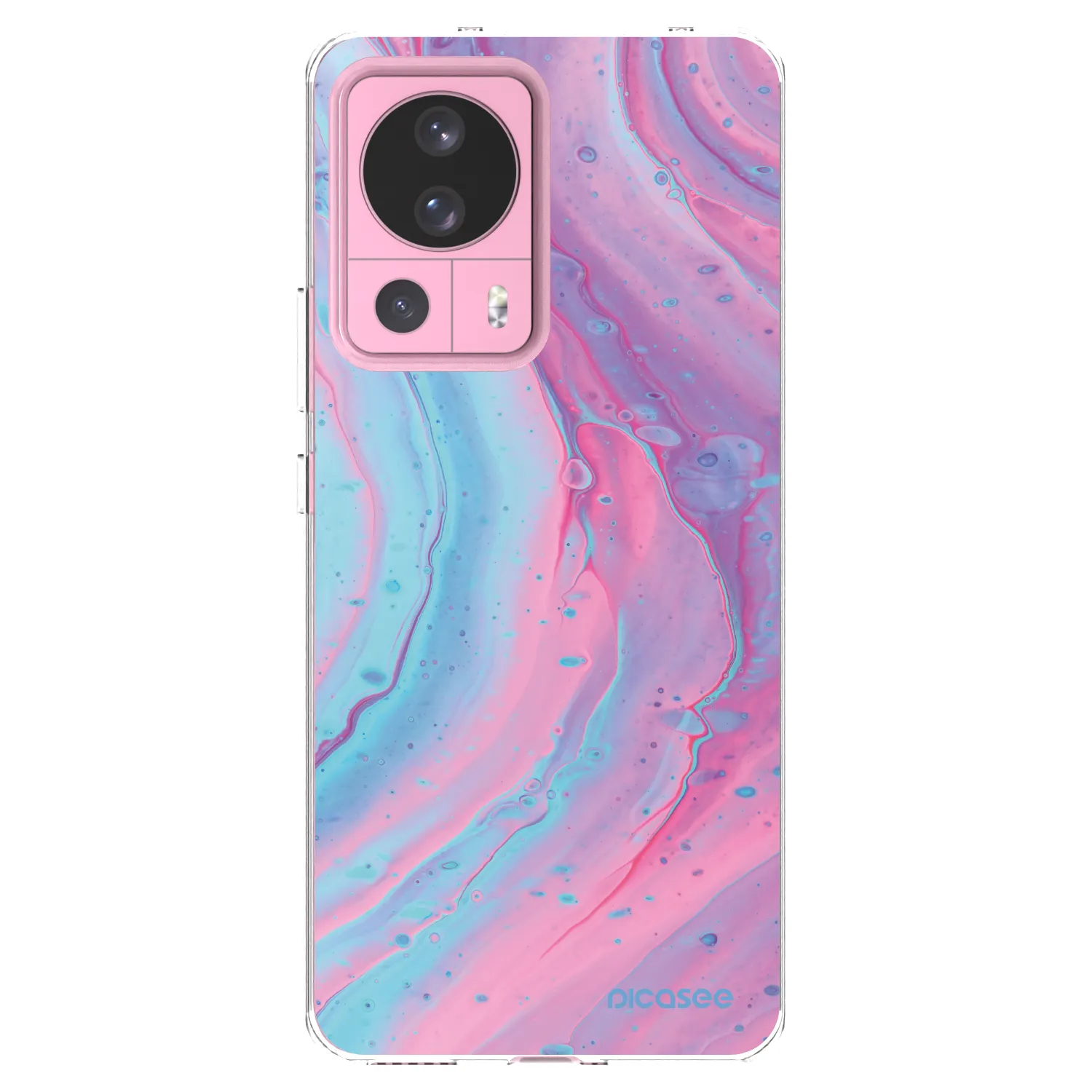 Picasee silikonski prozorni ovitek za Xiaomi 13 Lite - Pink liquid