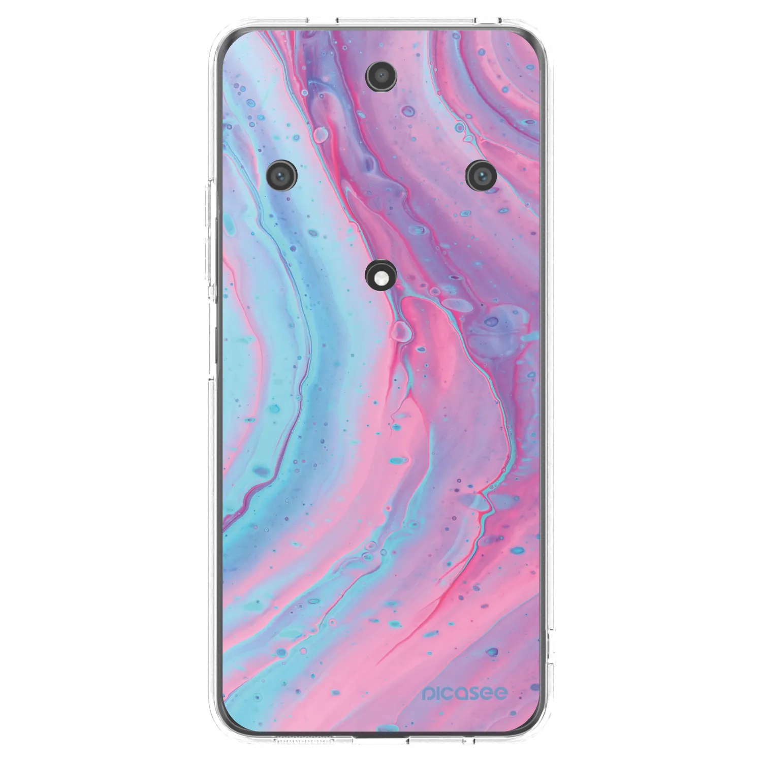 Picasee silikonski prozorni ovitek za Honor Magic5 Lite 5G - Pink liquid