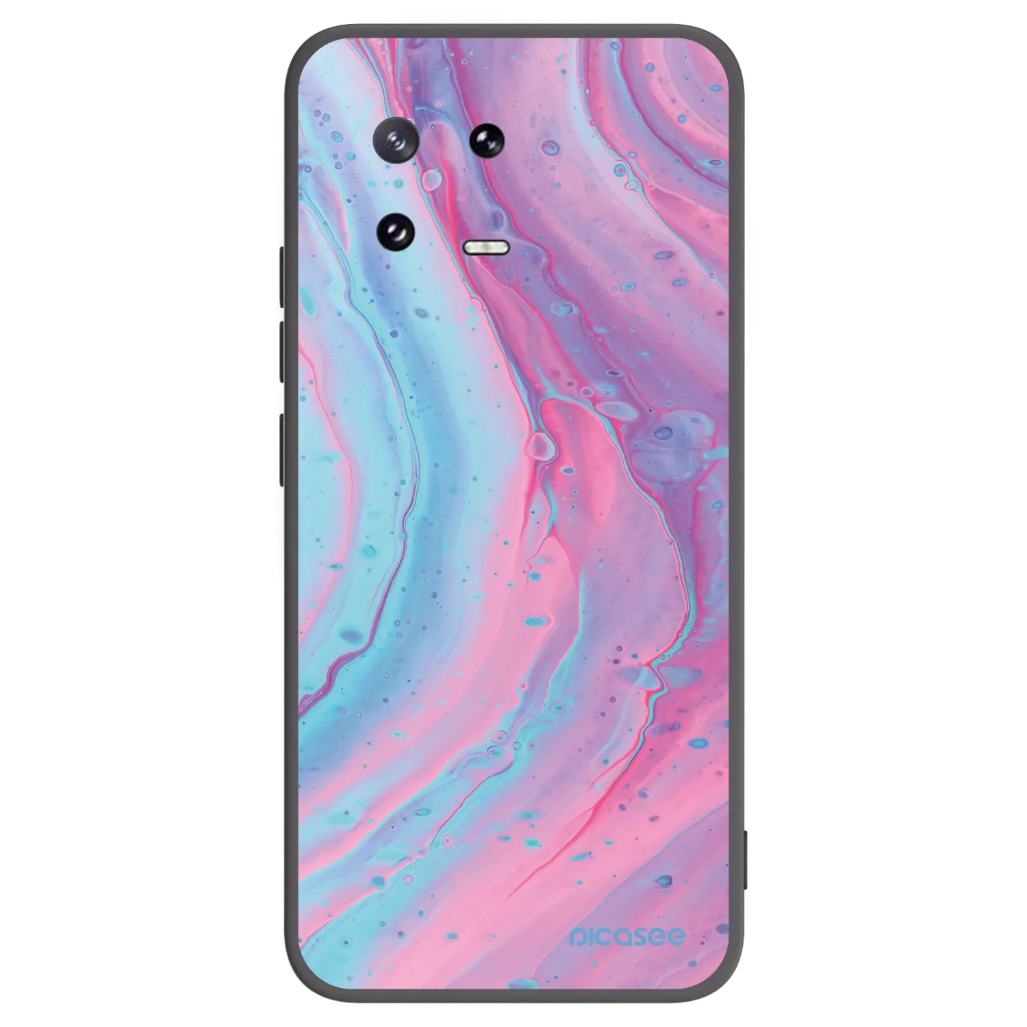 Picasee silikonski črni ovitek za Xiaomi 13 Pro - Pink liquid