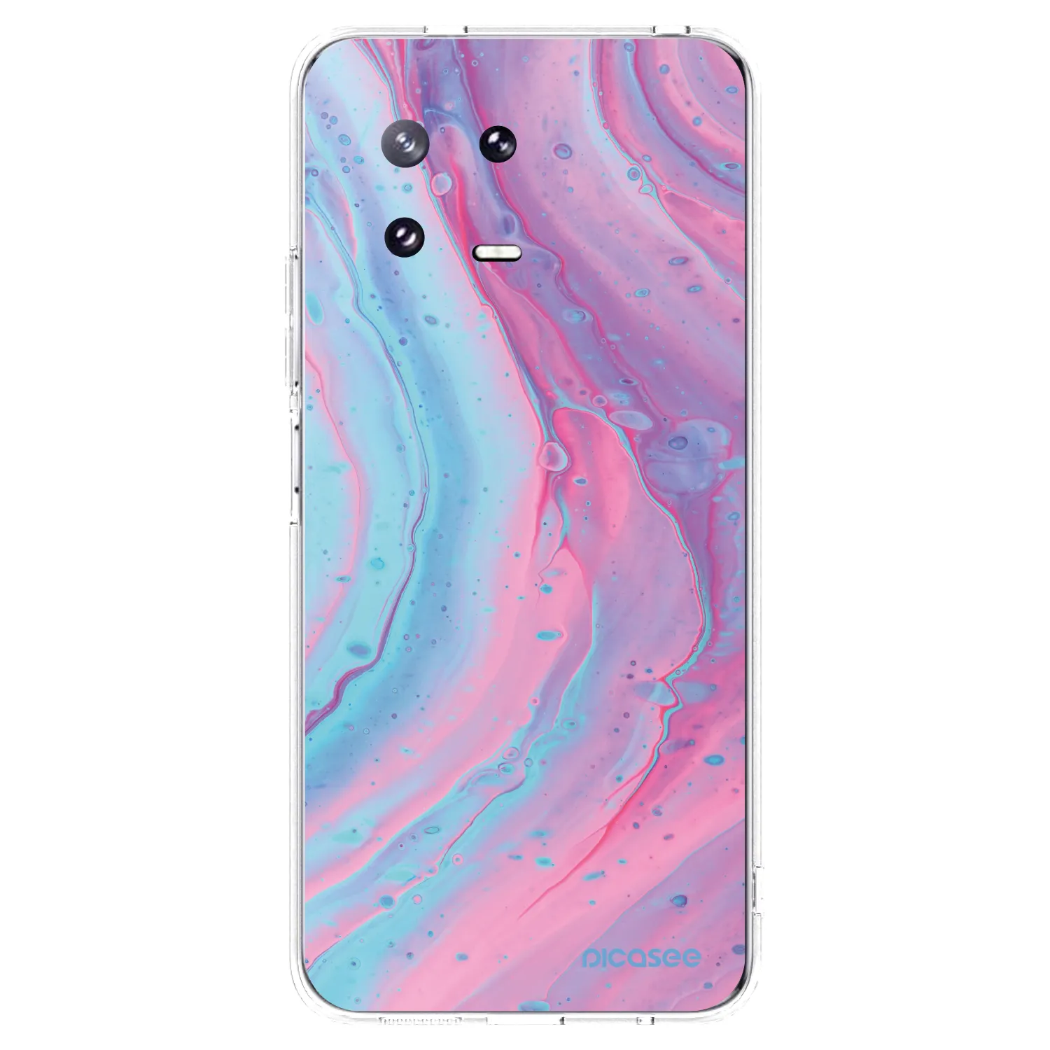 Picasee silikonski prozorni ovitek za Xiaomi 13 Pro - Pink liquid