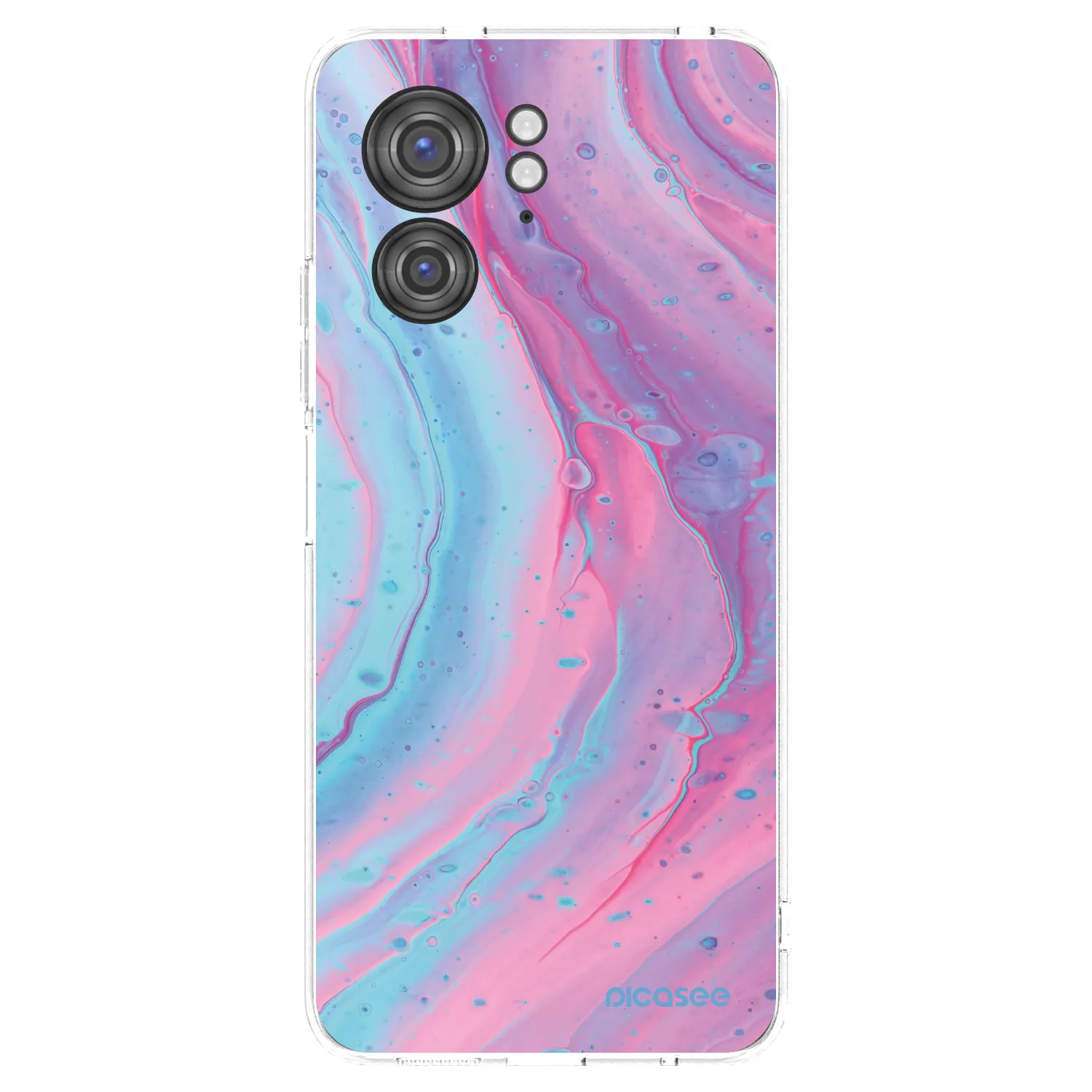 Picasee silikonski prozorni ovitek za Motorola Edge 40 - Pink liquid