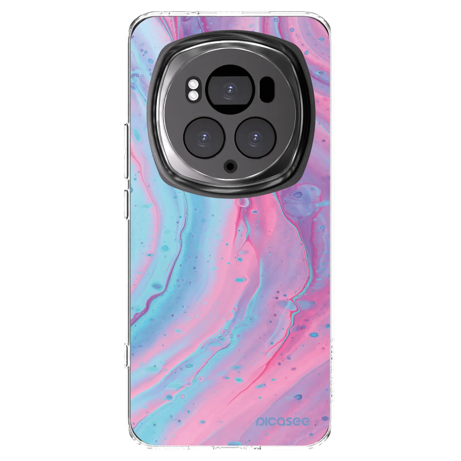 Picasee silikonski prozorni ovitek za Honor Magic6 Pro - Pink liquid