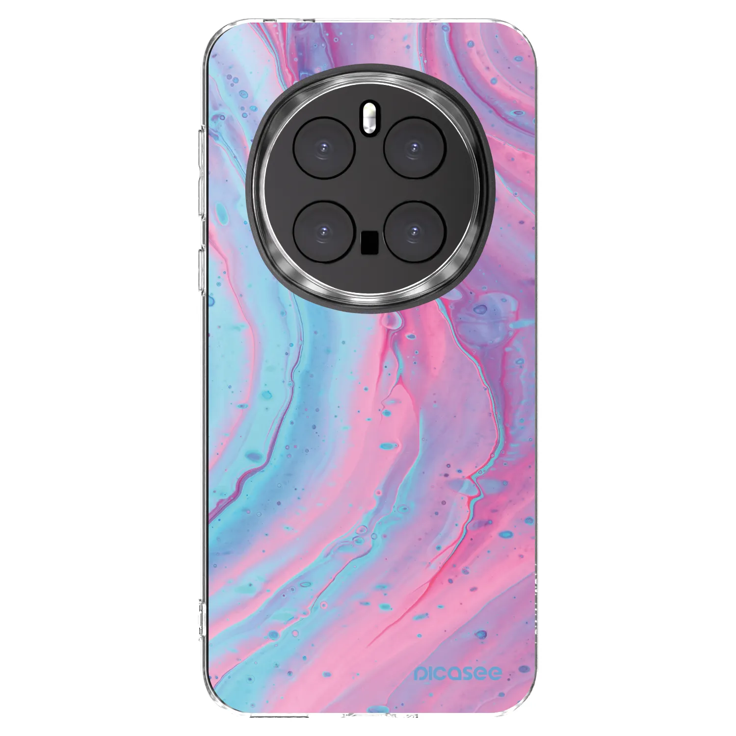 Picasee silikonski prozorni ovitek za Honor Magic7 Pro 5G - Pink liquid