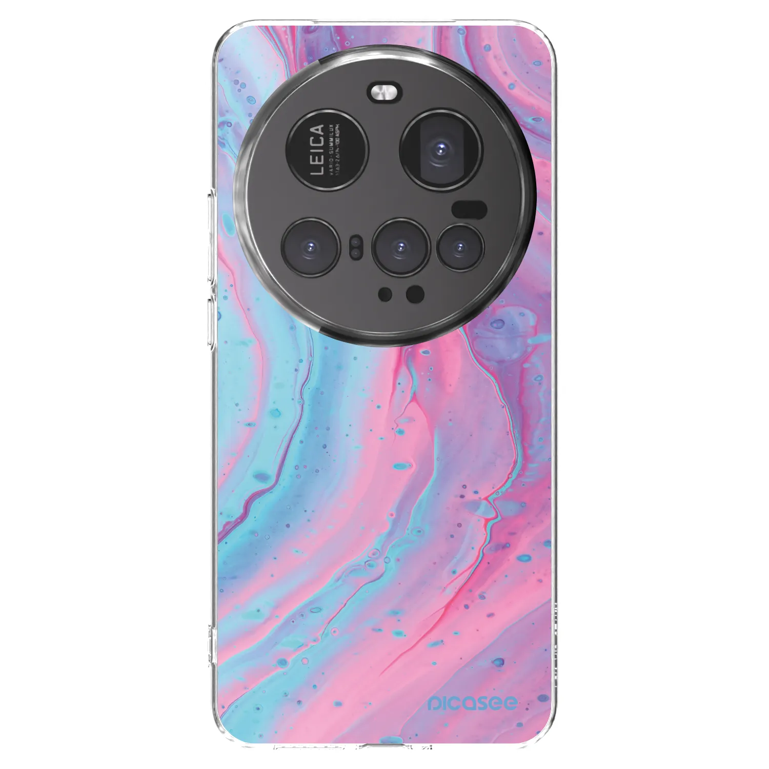 Picasee silikonski prozorni ovitek za Xiaomi 15 Ultra - Pink liquid