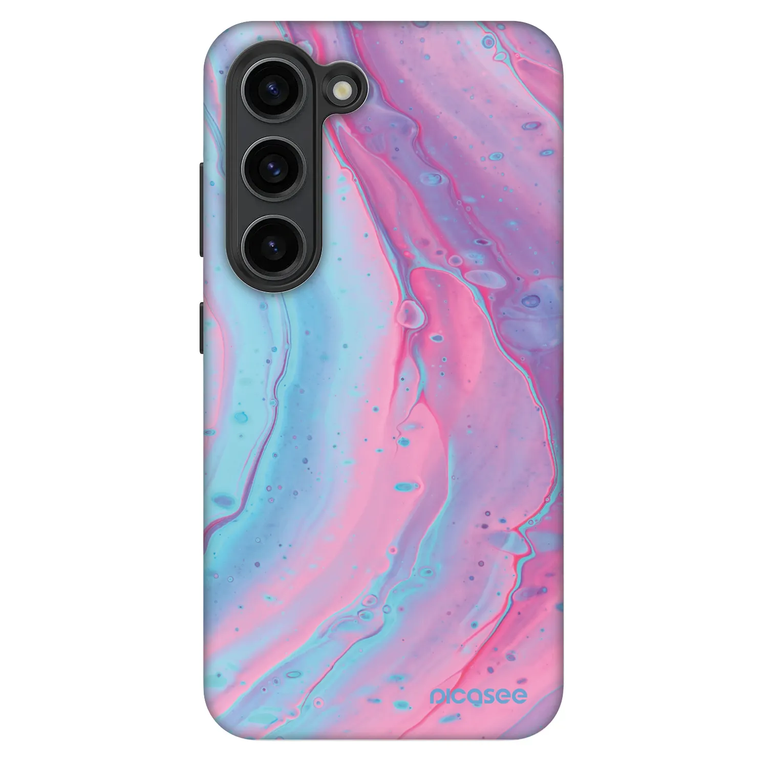 Picasee Fashion Case za Samsung Galaxy S23 5G - Pink liquid