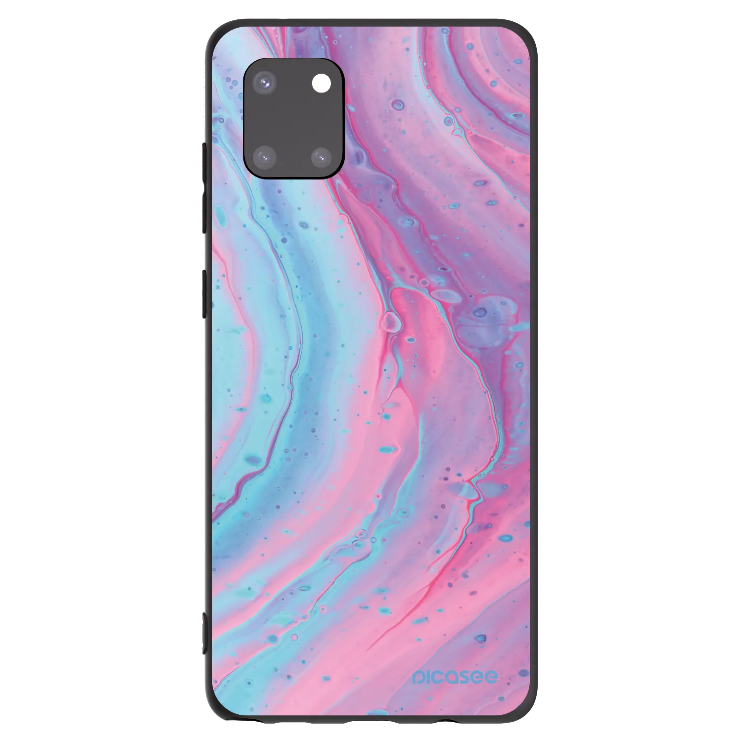 Picasee silikonski črni ovitek za Samsung Galaxy Note 10 Lite N770F - Pink liquid