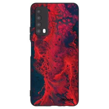 Picasee silikonski črni ovitek za Huawei P Smart 2021 - Organic red