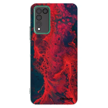 Picasee silikonski prozorni ovitek za Honor 10X Lite - Organic red