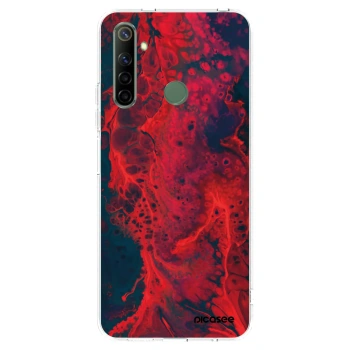 Picasee silikonski prozorni ovitek za Realme 6i - Organic red