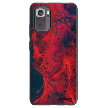 Picasee silikonski črni ovitek za Xiaomi Redmi Note 10S - Organic red