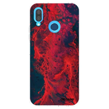 Picasee silikonski prozorni ovitek za Huawei P20 Lite - Organic red