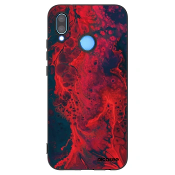 Picasee silikonski črni ovitek za Huawei P20 Lite - Organic red